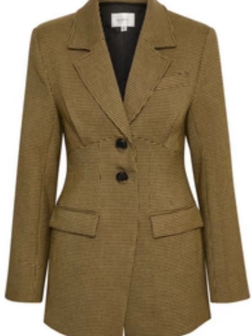 New: Tailored Olive Two-Button Women’s Blazer Jacket nwt